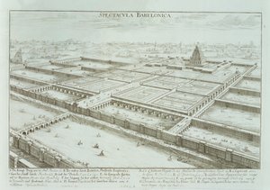 Panoramic View of the Royal Palace and Hanging Gardens of Babylon, from 