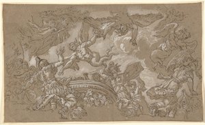 The Harpies Attacking Aeneas and His Companions by Johann Carl Loth