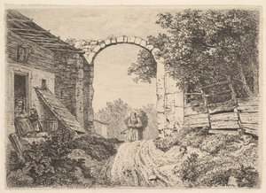 Girl with a Load of Hay, Outside of Thorbogen by Johann Christian Erhard