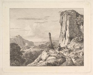 Young Woman with Six Goats by Johann Christian Erhard