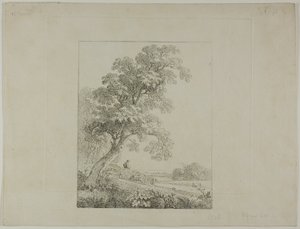 Landscape with a Large Tree by Johann Christian Klengel