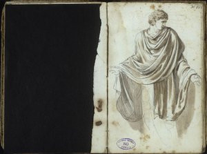 Man in Ancient Garb by Johann Christian Reinhart