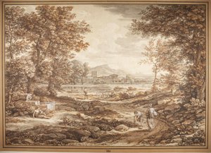 Scene from the Roman Campagna, Torre del Quinto by Johann Christian Reinhart