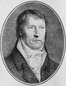 Portrait of Georg Wilhelm Friedrich Hegel, German Philosopher, engraved by F.W. Bollinger