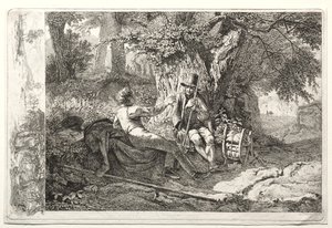 The Artist Resting with His Guide