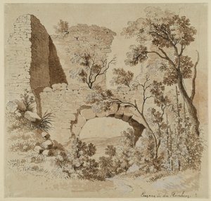 Entrance into the Ruins of Heimburg by Johann Christoph Erhard