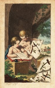 Two Young Ornithologists Studying Bird Prints