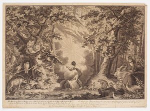 The Creation of Adam by Johann Elias Ridinger