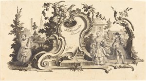Modern Cartouches Decorated with Various Figures (Plate VI-1 from the set)