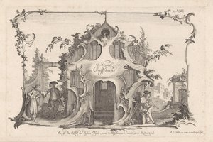 Coffeehouse with Quarreling Couple (Social Activities) by Johann Esaias Nilson