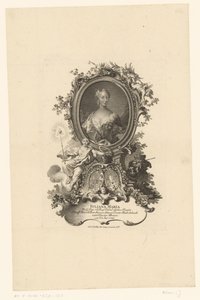 Portrait of Juliana Maria van Sleeswijk Hollsteyn by Johann Esaias Nilson