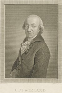 Portrait of the Poet and Writer Christoph Martin Wieland by Johann Friedrich Bause