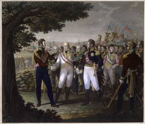 The Meeting Between Emperors Francis I of Austria, Alexander I of Russia and Frederick William III of Prussia in Prague