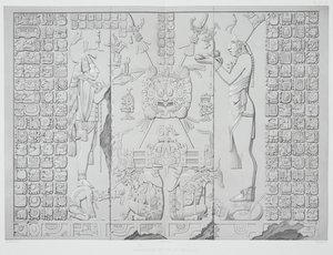 Relief Depicting a Priest with Offerings from the Sanctuary of the Temple of the Sun, Palenque