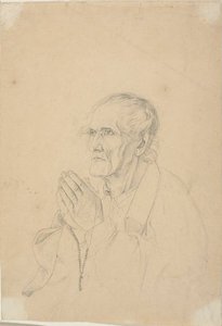 Old Man Praying by Johann Friedrich Overbeck