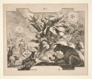 The Creation (?) by Johann Georg Bergmuller