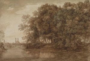 View of Munich by Johann Georg von Dillis