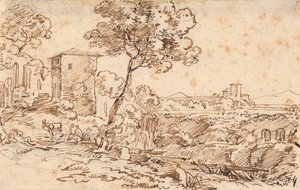 Italian Landscape by Johann Georg von Dillis