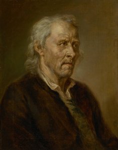 Portrait of an Old Man with White Hair by Johann Georg von Edlinger