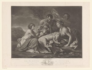 Jupiter Nursed by the Goat Amalthea by Johann Gerard Huck