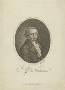 Portrait of the composer Johann Gottlieb Naumann by Johann Gottfried Scheffner