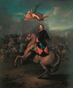 Peter I at the Battle of Poltava by Johann Gottfried Tannauer
