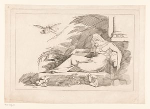 Sleeping Woman with Cupid by Johann Heinrich Füssli