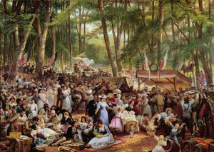 The Waldchestag in 1871 by Johann Heinrich Hasselhorst