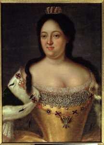 Portrait of Empress Anna Ioannovna (1693-1740) by Johann Heinrich Wedekind
