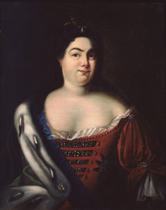 Portrait of Empress Catherine I, 1684-1727, Early 18th century by Johann Heinrich Wedekind