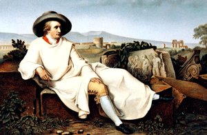 Goethe in Italy, Postcard, c. 1900