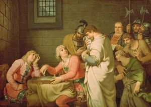 Conradin of Swabia and Friedrich of Baden Awaiting Sentence