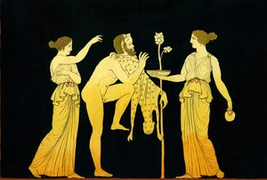 Two maenads offer wine to Dionysos, c.1796 by Johann Heinrich Wilhelm Tischbein