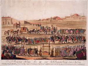 The Entry of the Sultan Selim III to the Girding the Sabre on 13 April 1789 by Johann Hieronymus Loeschenkohl