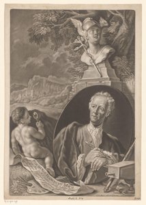 Portrait of Joachim Franz Beich at Age 80 by Johann Jacob Haid