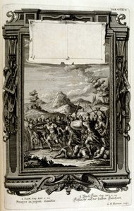 Hebrews in battle (book of Samuel) by Johann Jakob Scheuchzer