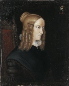 Portrait of Annette von Droste-Hülshoff by Johann Joseph Sprick
