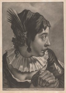 Portrait of a Woman Wearing a Feather