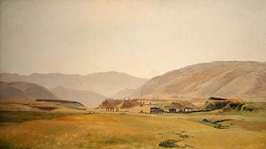 A Campagna Landscape by Johann Martin von Rohden