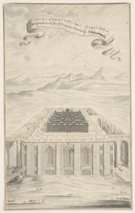 Study for The Temple in Jerusalem, Plate 424, Physica Sacra by Johann Melchior Füssli