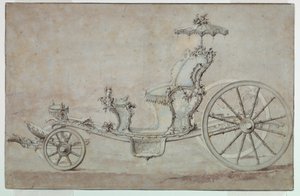 Design for a Cabriolet, before 1750 by Johann Michael Hoppenhaupt II