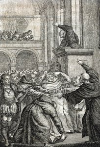 Charles University of Prague founded in 1348. Engraving by Johann Michael Mettenleiter by Johann Michael Mettenleiter