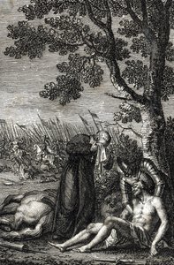 The Death of Adolph of Nassau at the Battle of Gollheilm on July 2 by Johann Michael Mettenleiter