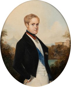 Portrait of Emperor Peter II of Brazil, 1846 by Johann Moritz Rugendas