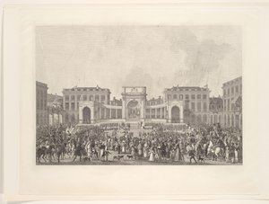 Inauguration of King William I in Brussels, 1815