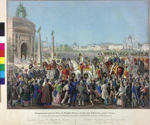 Entry of Franz I on 16th June 1814 in Vienna by Johann Nepomuk Hoechle