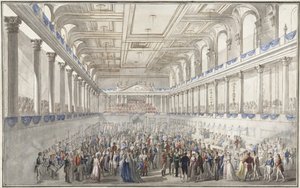 Redoute Paré During the Congress of Vienna on October 9, 1814 by Johann Nepomuk Hoechle