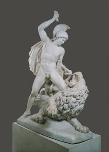 Bellerophon Fighting the Chimera by Johann Nepomuk Schaller