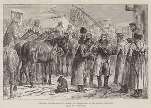 Stopping the Transport of Horses at Novoselitza, on the Russian Frontier by Johann Nepomuk Schonberg