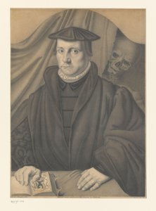 Portrait of an Unknown Man with Skeleton Behind Him (series title: Works from the Collection of the Boisserée Brothers)